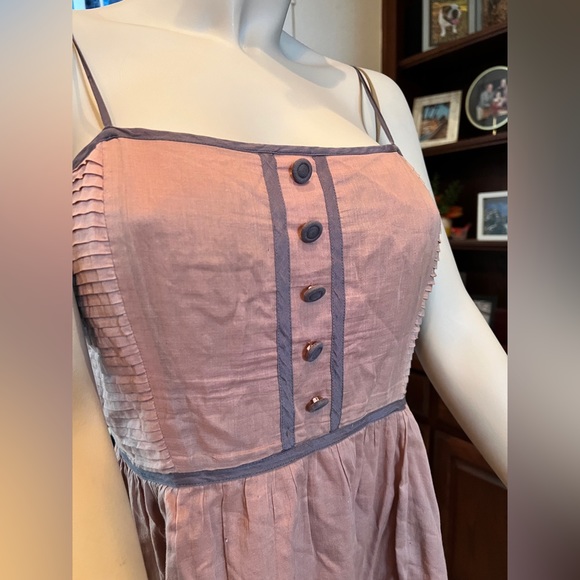 Tara Jarmon Baby Doll Toupe Dress Size Medium - Picture 3 of 10